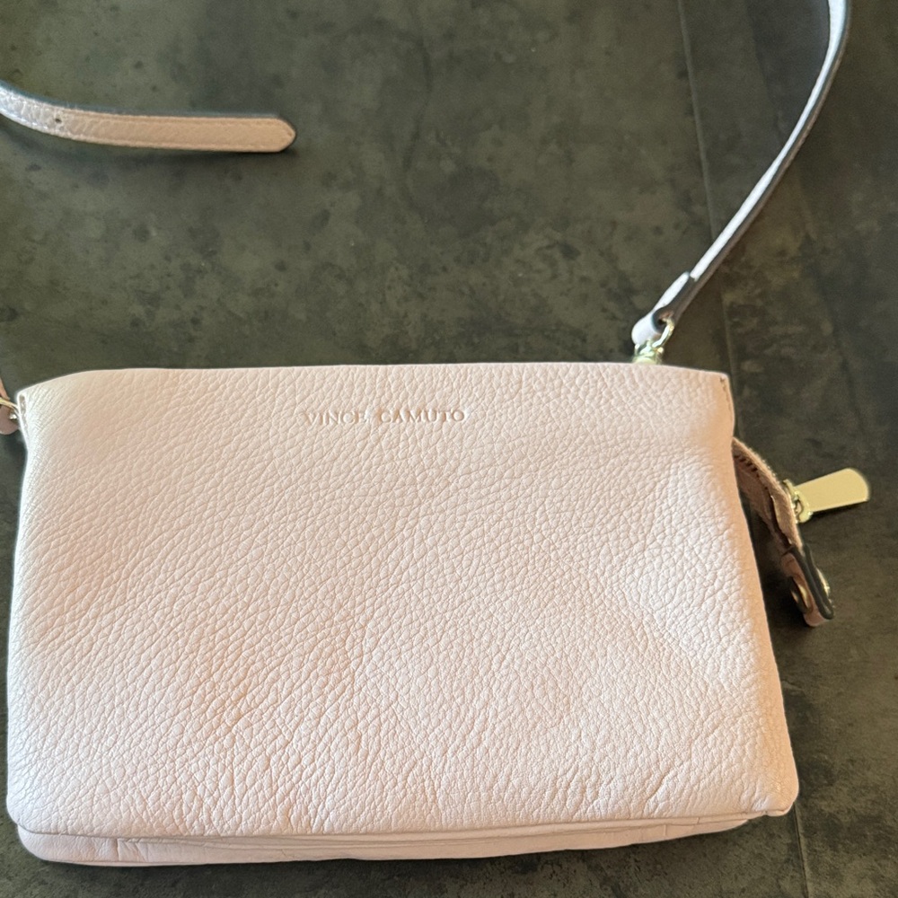 Vince Camuto Blush Leather Crossbody Bag